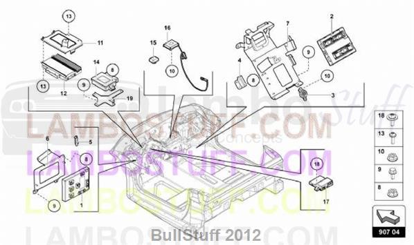 2014 Lamborghini AVENTADOR LP720-4 ROADSTER 50th CANADA ELECTRICAL SYSTEM (907.04.00)